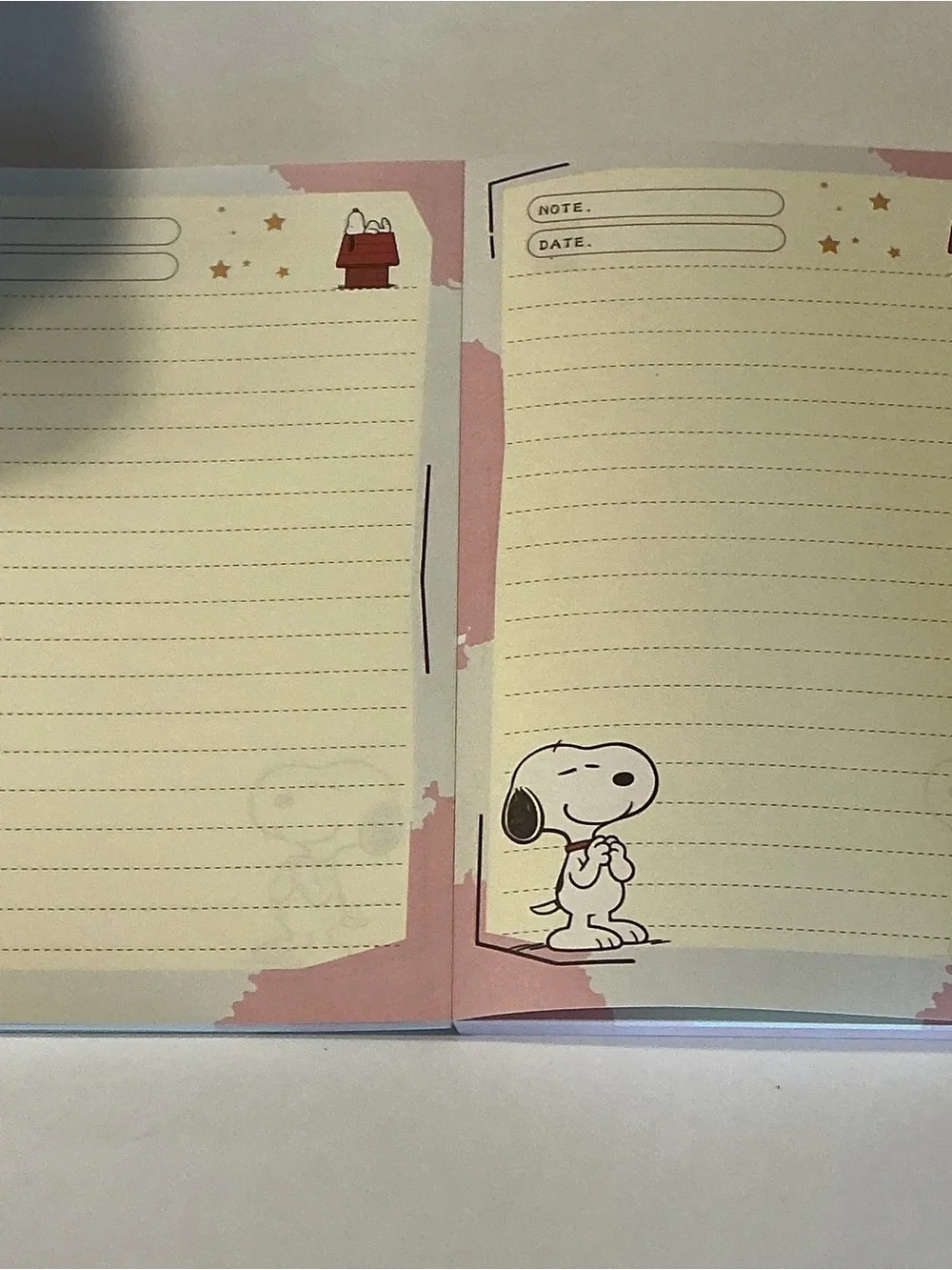Peanuts Snoopy Pink Balloon Notebook - Decorative Party Journal 150 pages